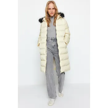 Dámský kabát Dámský kabát Trendyol Trendyol krémová 2343328