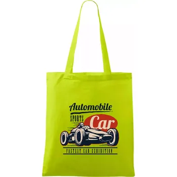 Automobile sports car - Taška bavlněná - 42 x 38 cm ( Limetková )