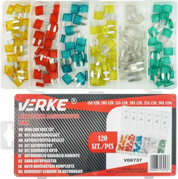 Autopojistky POJISTKY DO AUTA SADA AUTOMOBILOVÝCH POJISTEK MINI MAXI 5-30A