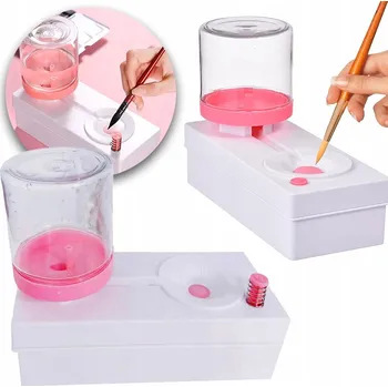 Kosmetický štětec Čistič štětců, mycí stanice pro čištění malířských štětců pro děti
