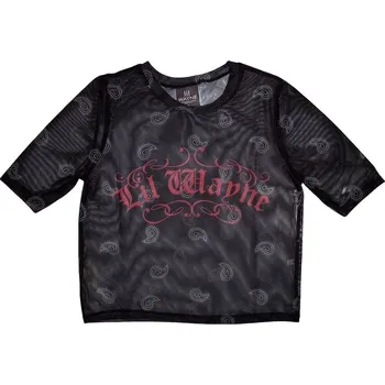 Lil Wayne Tričko Script Logo Ladies Black L
