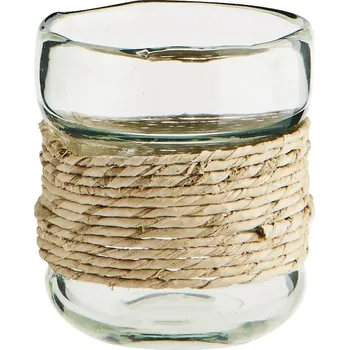 Váza Dekorativní váza Madam Stoltz 8 x 9 cm EV.11125 průhledná TSP