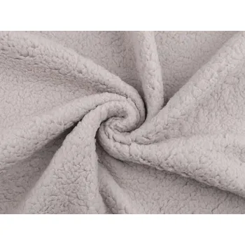 Oděvní / dekorační kožešina sherpa šedá nejsvětlejší 1 m