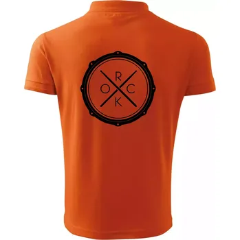 Pánská košile Paličky bicí ROCK - Polokošile pánská Pique Polo 203 - 5XL ( Oranžová )