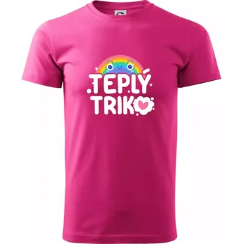 Teplý triko - Klasické pánské triko vyšší gramáže - XS ( Purpurová )