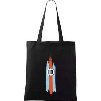 Nákupní taška Vintage Race 80 - Taška bavlněná - 42 x 38 cm ( Černá )