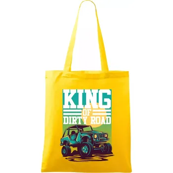 King of dirty road - Taška bavlněná - 42 x 38 cm ( Žlutá )