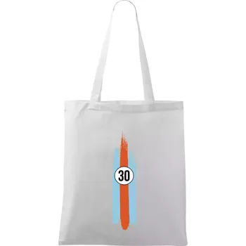 Vintage Race 30 - Taška bavlněná - 42 x 38 cm ( Bílá )