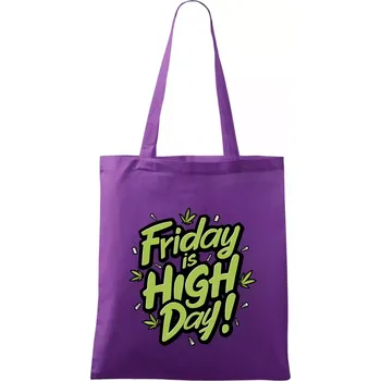 Marihuana - Friday is high day - Taška bavlněná - 42 x 38 cm ( Fialová )