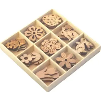 Velikonoční dekorace Dekorace - Dřevěné ozdoby květiny box