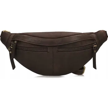 Outdoorové zavazadlo Toscanio ledvinka F1152 hnědá