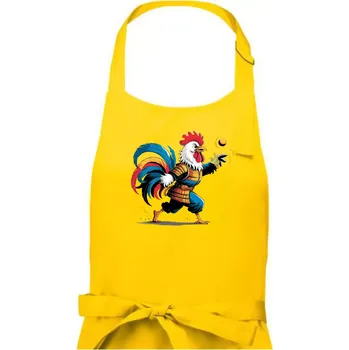 Kuchyňská zástěra Petanque kohout - Pánská zástěra na vaření - Univerzální velikost ( Žlutá )