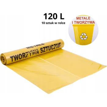 Pytle na odpadky Pytle na tříděný odpad – plast Pam-Folie 120 l, 10 ks