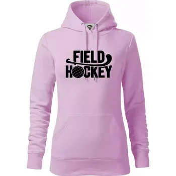 Dámská mikina Field hockey míček a nápis - Mikina dámská Cape s kapucí - L ( Orchid )
