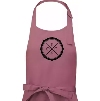 Kuchyňská zástěra Paličky bicí ROCK - Pánská zástěra na vaření - Univerzální velikost ( Starorůžová )