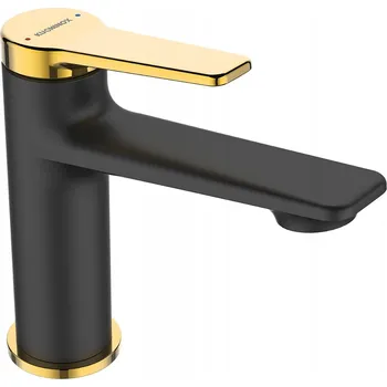 Vodovodní baterie Umyvadlová baterie stojánková černá zlatá ALANIS Kuchinox