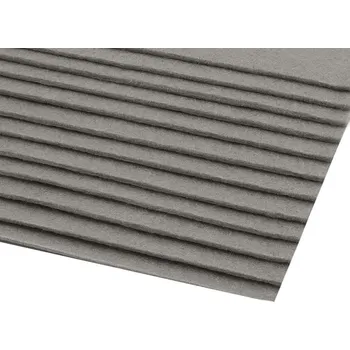 Jehla na filcování Látková dekorativní plsť / filc 20x30 cm šedá paloma 12 ks