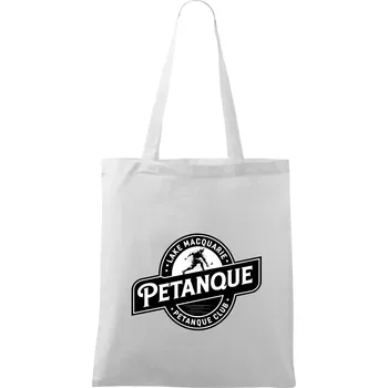 Nákupní taška Petanque club lake - Taška bavlněná - 42 x 38 cm ( Bílá )