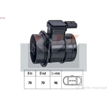 Čidlo automobilu Snímač množství protékajícího vzduchu KW 491 449