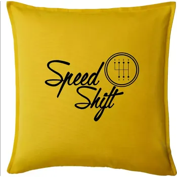 Polštář Speed shift - Polštář 50x50 - 50x50 - Pouze potah ( Žlutá )
