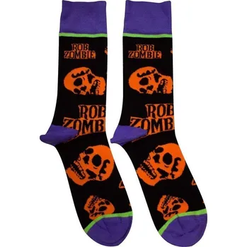 Pánské ponožky Rob Zombie Ponožky Orange Skulls Black 40-45