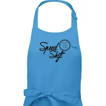 Kuchyňská zástěra Speed shift - Dámská zástěra na vaření - Univerzální velikost ( Světlý tyrkys )