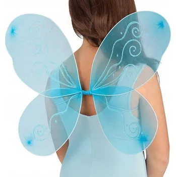 Karnevalový kostým Křídla motýlí modrá