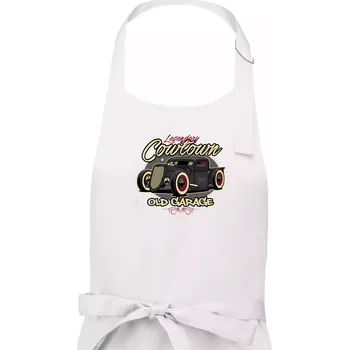 Kuchyňská zástěra Legendary old car - Dámská zástěra na vaření - Univerzální velikost ( Bílá )