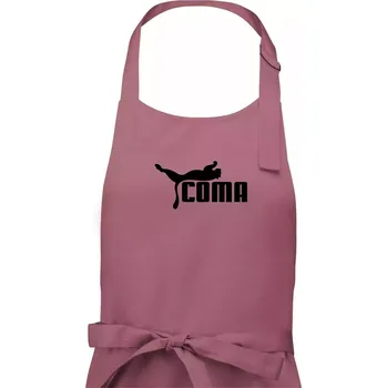 Kuchyňská zástěra Coma parodie - Dámská zástěra na vaření - Univerzální velikost ( Starorůžová )