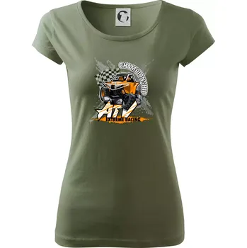 Dámské tričko ATV extreme championship - Dámské triko Pure - 2XL ( Khaki )