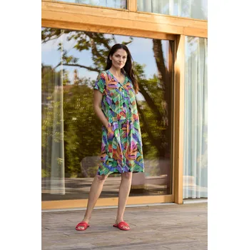 Dámské šaty Lady Belty letní šaty - BELUNICO/potisk / 4XL BEL3X073-UNICO