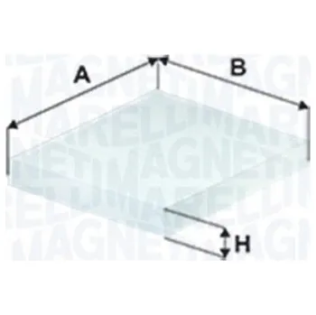 Kabinový filtr Magneti Marelli 350203065100 Filtr, ventilace prostoru pro cestující
