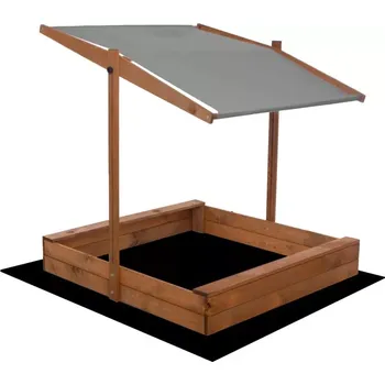 Pískoviště Chomik Dřevěné pískoviště se stříškou - šedé