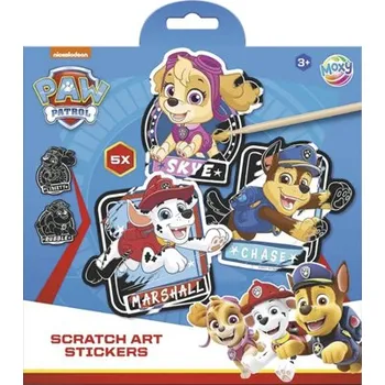 Výtvarná sada Kreativní sada na vyškrabování Paw Patrol 5 ks