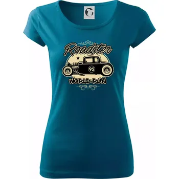 Dámské tričko Roadster car - Dámské triko Pure - 2XL ( Petrolejová )
