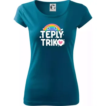 Dámské tričko Teplý triko - Dámské triko Pure - L ( Petrolejová )
