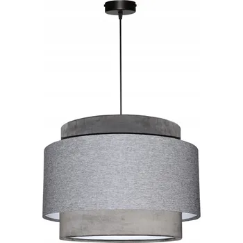 ZÁVĚSNÁ LAMPA se STÍNIDLEM Stropní Lustr STÍNIDLO 35 / 25 cm E27 ŠEDÁ AVOLA