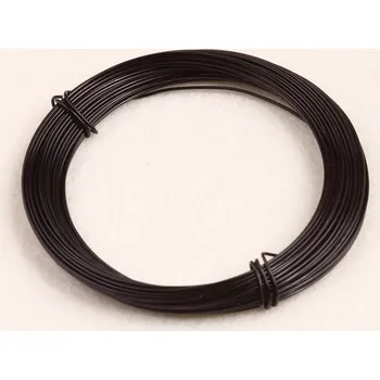 Korálek Alu drát černý (0,8 mm)