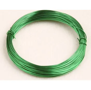 Korálek Alu drát zelený (0,8 mm)
