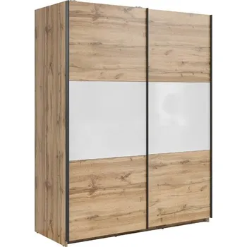 Šatní skříň TETRIX dub votan šatní skříň SZF/153 bílá