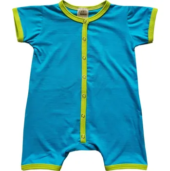 Kojenecký overall FARMERS® Dětský letní bambusový overal propínací - různé barvy Barva: Modrý tyrkys, Velikost: 56