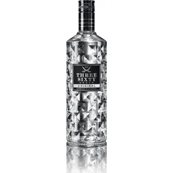 Vodka Three Sixty Vodka oroginal 37,5% 1 l (holá láhev)
