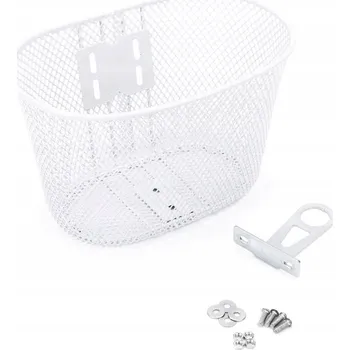 Košík na láhev Přední košík na kolo sportown 1" na představec řídítek, bílý