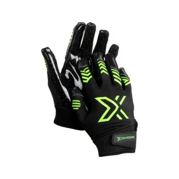 Florbalový chránič Oxdog X2 SILICON JR GOALIE GLOVE Black/green JR Brankářské rukavice Jr. S, černá / zelená