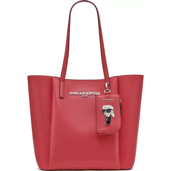 Kabelka Karl Lagerfeld dámská kožená kabelka LOUISE červená