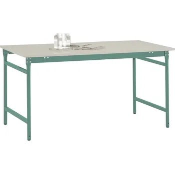 Servírovací stolek Manuflex BB3001.0001 Servírovací stolek základní stacionárně s Melamin-Tischplatte v šedozelená HF 0001, Šxhxv: 750 x 50