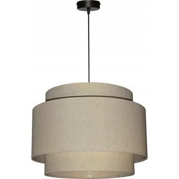 Závěsné stropní svítidlo se stínidlem 35/25 cm E27 Světle béžová + Zlaté částečky LATINA