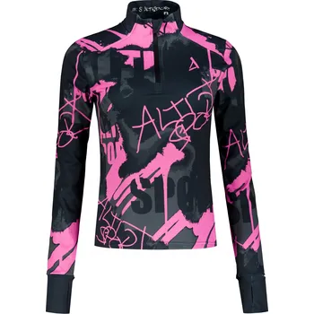 Dámská mikina Dámská sportovní mikina premium plus ALTISPORT VOJ/ALW076MI04 BLACK/FLUO PINK XL
