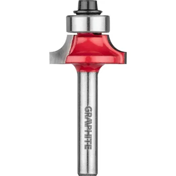 Fréza Graphite Fréza tvarová s ložiskem, zaoblovací, HM, 22.5 x 9 mm, stopka 6 mm 56H222