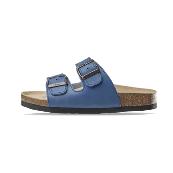 Pánské pantofle Vasky Pantofle Mary Blue - Pánské kožené pantofle modré | česká výroba ze Zlína 46 EU